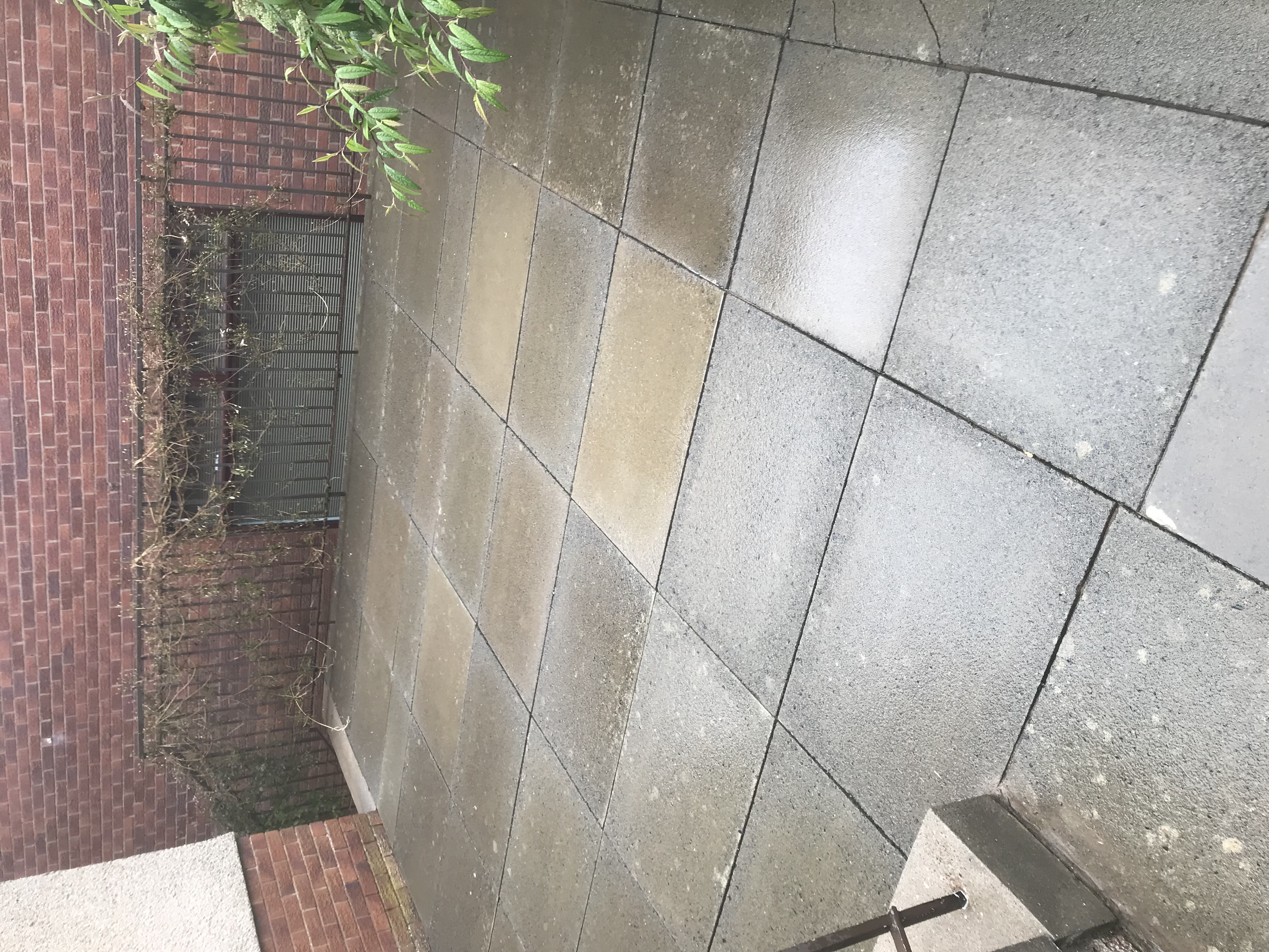 House exterior maintenance work in progress